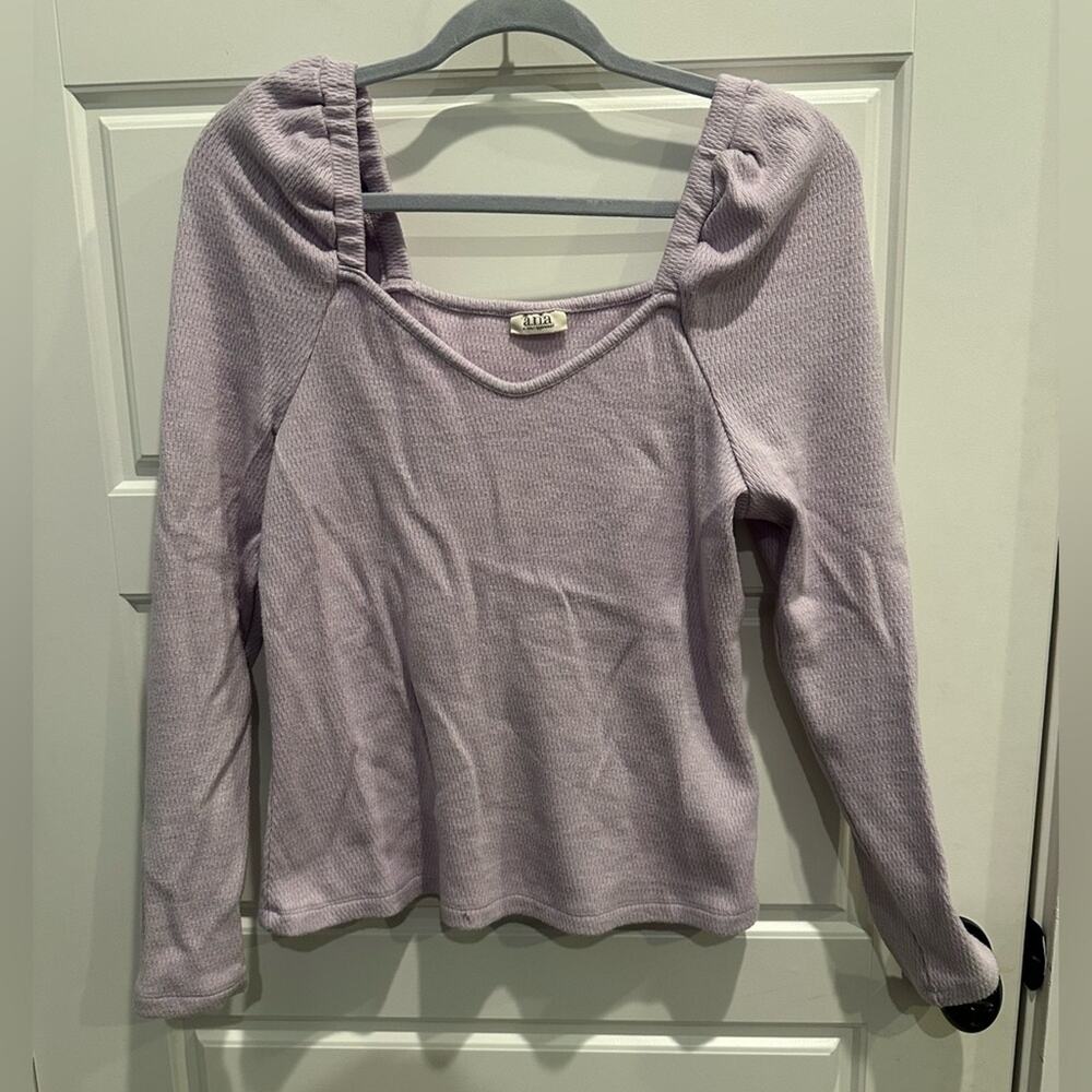 A.N.A. A New Approach Sweetheart Puff Sleeve Top